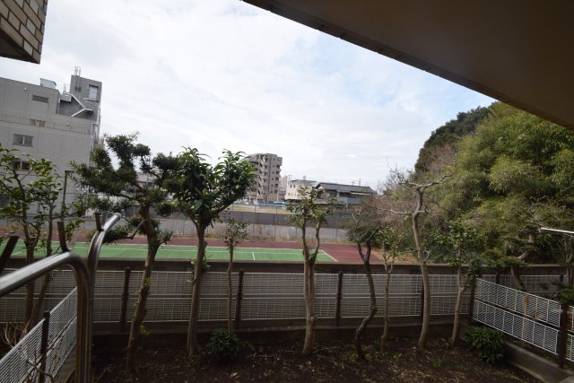 眺望　南にある専用庭は日当たり良好です。