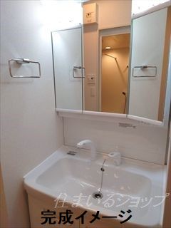 洗面設備　完成イメージ（同間取り別部屋）です