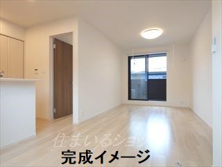 居室・リビング　完成イメージ（同間取り別部屋）です