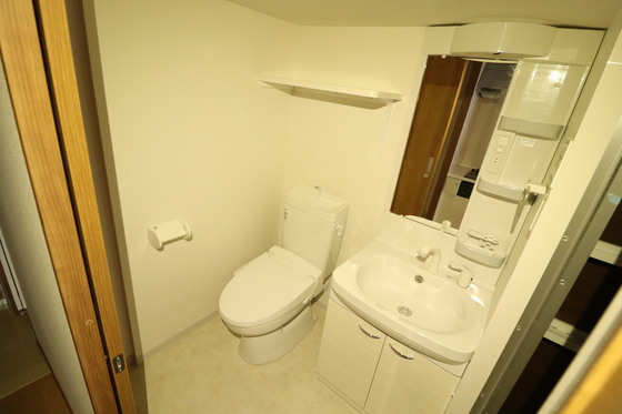 洗面設備　※別号室の写真です。