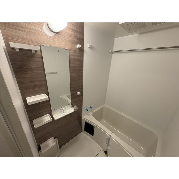 バス・シャワールーム　十分な収納スペースがあります