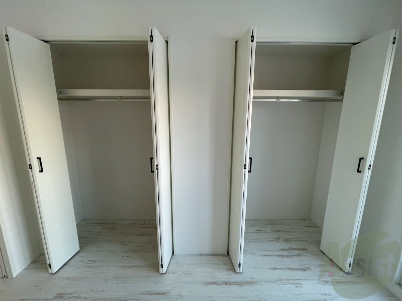 収納　洋室にはクローゼットがあるのですっきり片付きそうです。