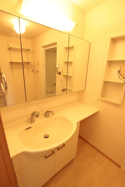 洗面設備　同物件別号室です。