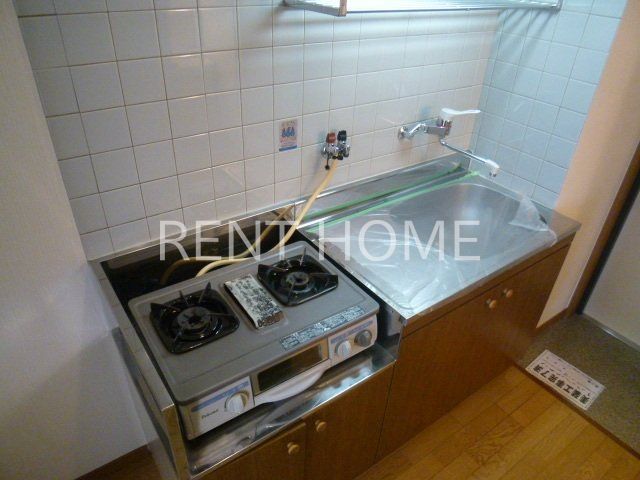キッチン　ガスコンロ設置可