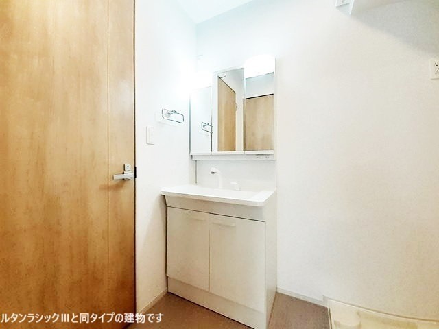 洗面設備　施工イメージです。