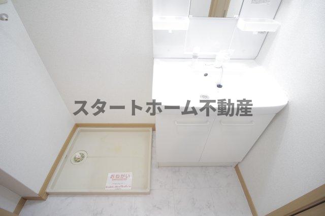 洗面設備　広い洗面スペース