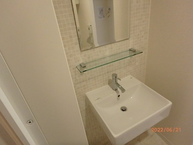 洗面設備　広い洗面スペース