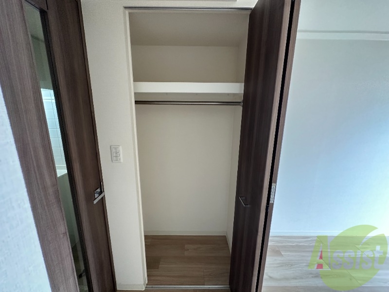 収納　使いやすいクローゼットタイプです。