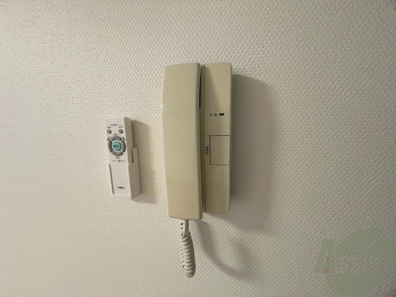 セキュリティ　インターホンで来客確認ができます。安心ですね。