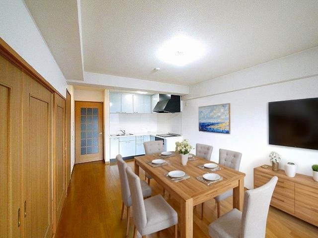 居室・リビング　CGで家具等を配置したもので家具等は含まれません