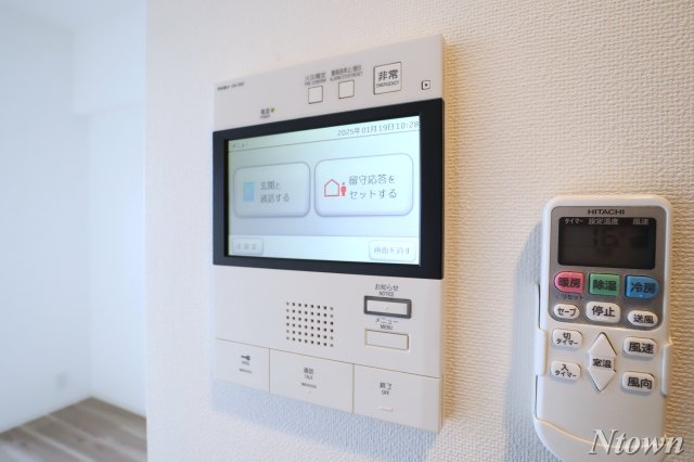 セキュリティ　モニター付きインターホンです