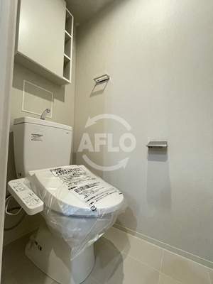 トイレ　グランセジュール大国町(敷津小学校区)　温水洗浄便座