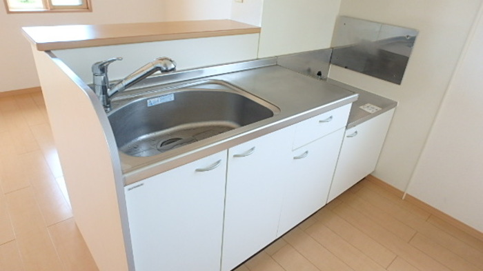 キッチン　蛇口一体型浄水器（別途契約）付きキッチン