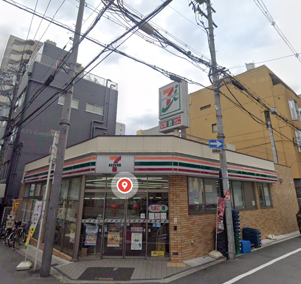 コンビニ　セブンイレブン大阪安堂寺町1丁目店（コンビニ）まで69m