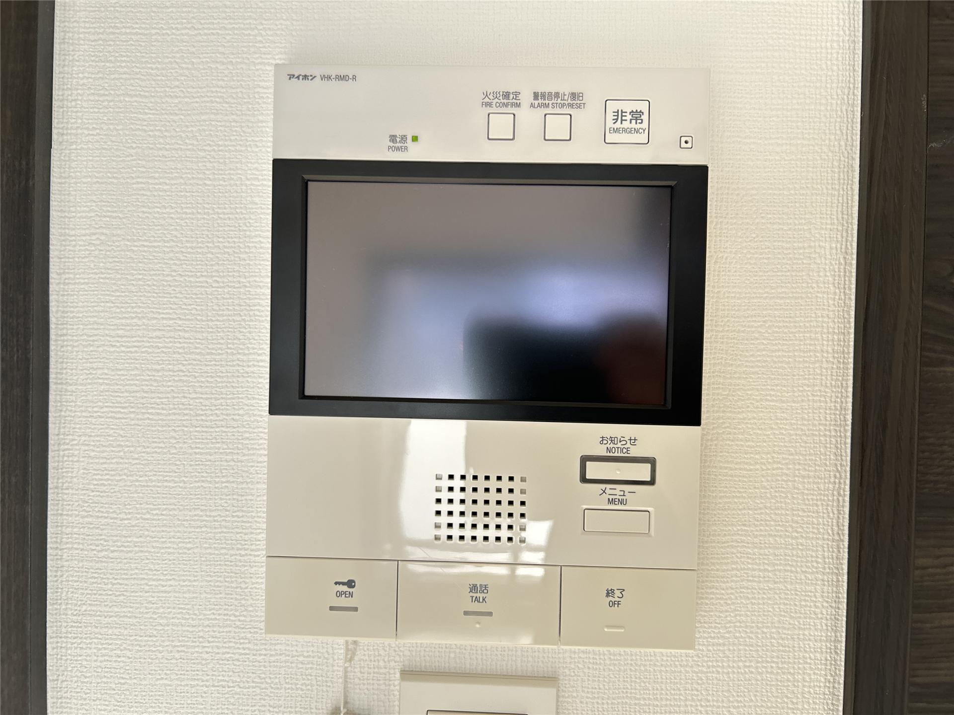 セキュリティ　TVモニターホン付きです