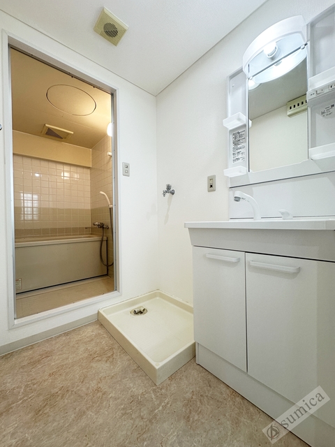 洗面設備　シャンプードレッサー付き・朝シャンもこちらで♪♪