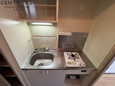 キッチン　収納があって便利です♪