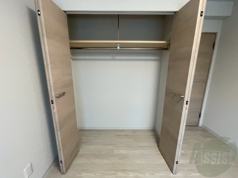 収納　洋室にはクローゼットがあるのですっきり片付きそうです。