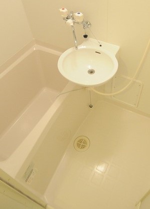 洗面設備　写真は別号室のものです。