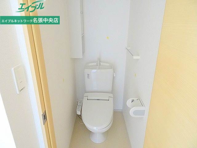 トイレ　同物件別部屋の写真です