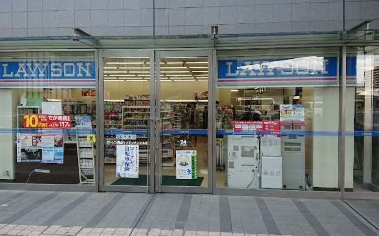 コンビニ　ローソン岡山リットシティビル店（コンビニ）まで450m