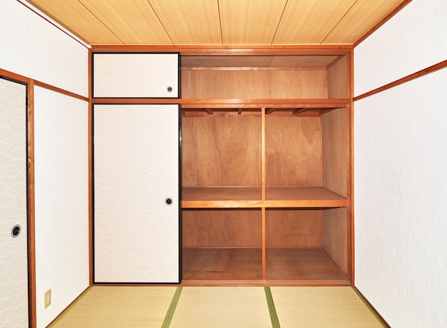 収納　和室の押入と天袋
