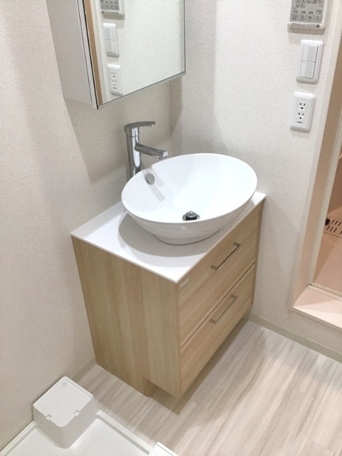 洗面設備　同社施工参考写真