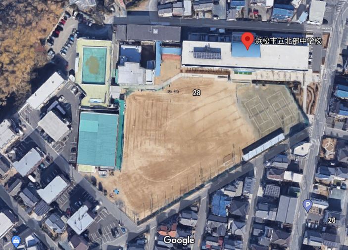 中学校　浜松市立北部中学校（中学校）まで1467m