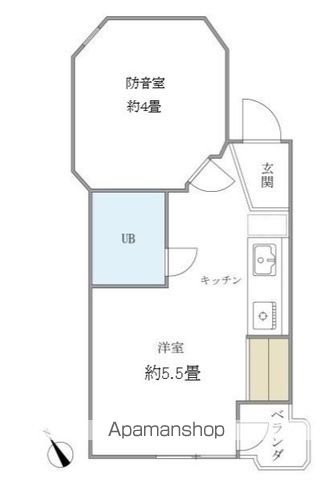 落合ミュージックハイムの間取り写真