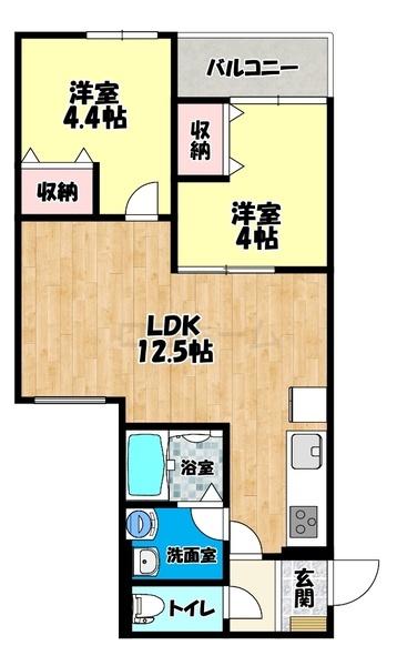 レジーナ本町の間取り写真