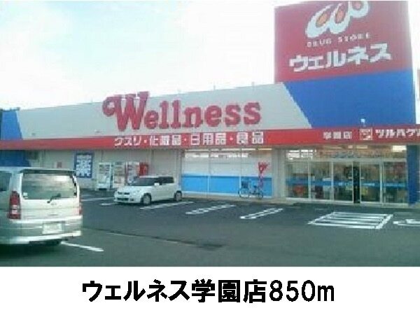 ドラックストア　ウェルネス学園店（ドラッグストア）まで850m