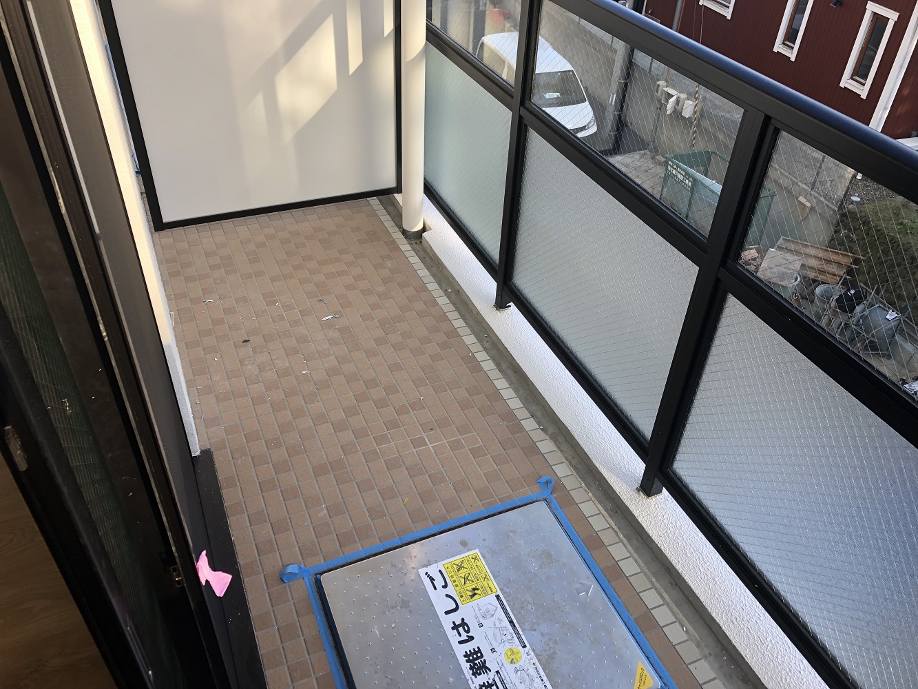 バルコニー　別部屋モデルルームの写真です