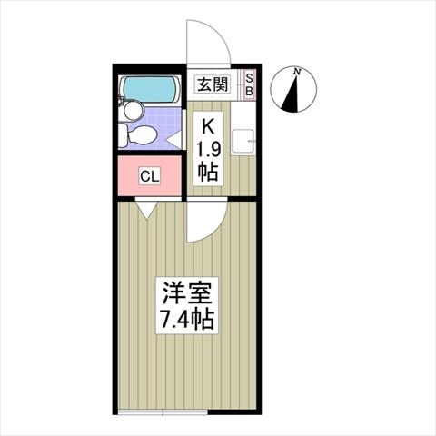 ヒルトップハイツの間取り写真