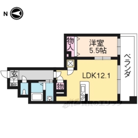 VAIL京都御苑の間取り写真