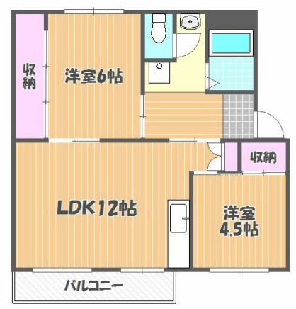 ヴィラナリー建部2号棟の間取り写真