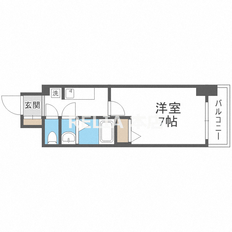 地下鉄千日前線 阿波座駅 徒歩5分 15階建 築4年の間取り写真