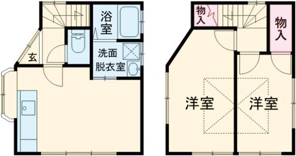 京成本線 堀切菖蒲園駅 徒歩6分 2階建 築25年の間取り写真