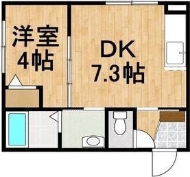 ＪＲ千歳線 北広島駅 徒歩12分 4階建 新築の間取り写真