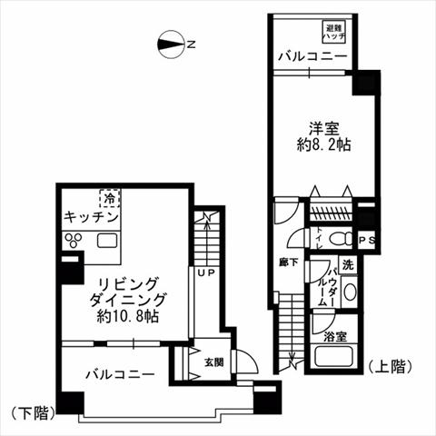 NTPRレジデンス芝浦の間取り写真