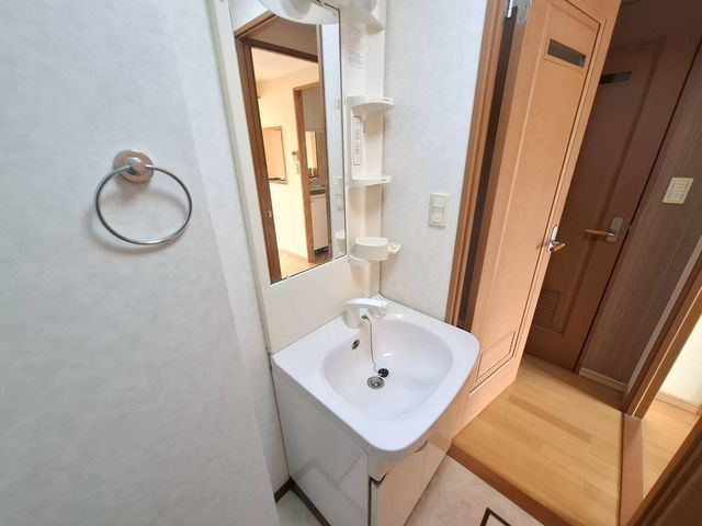 洗面設備　写真は違う号室です。