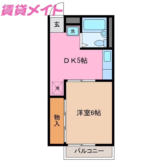 シティハイツさちの間取り写真
