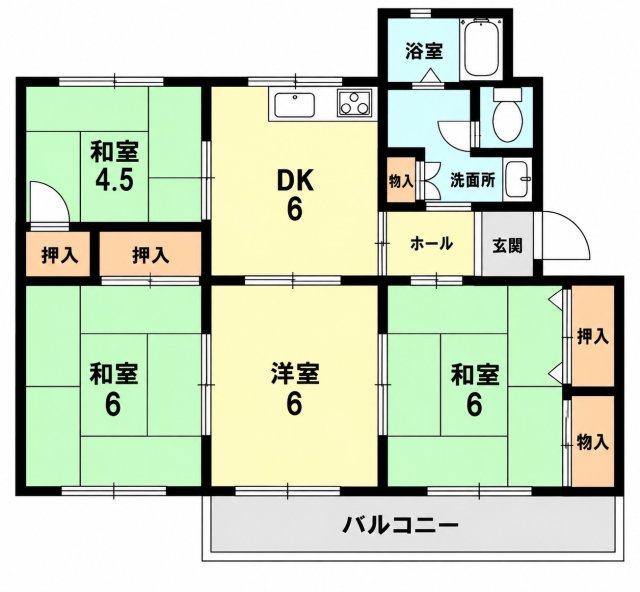 白川台住宅8号棟の間取り写真