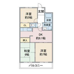 地下鉄東山線 一社駅 バス乗車時間：10分 最寄りバス停で下車 徒歩10分 4階建 築38年の間取り写真