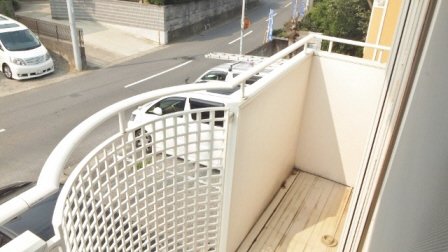 バルコニー　南向きのバルコニーです