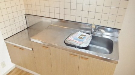 キッチン　ガスコンロ対応のキッチンです