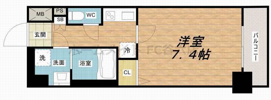 ミラージュパレス上本町の間取り写真