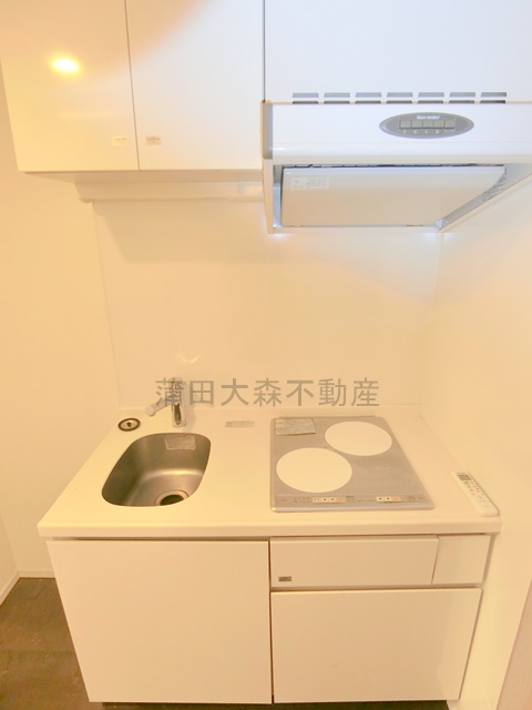キッチン　2口IHコンロのシステムキッチン