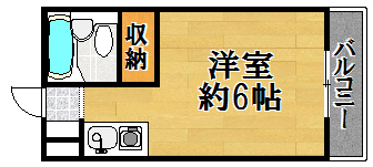 堺市堺区大浜南町のマンションの間取り