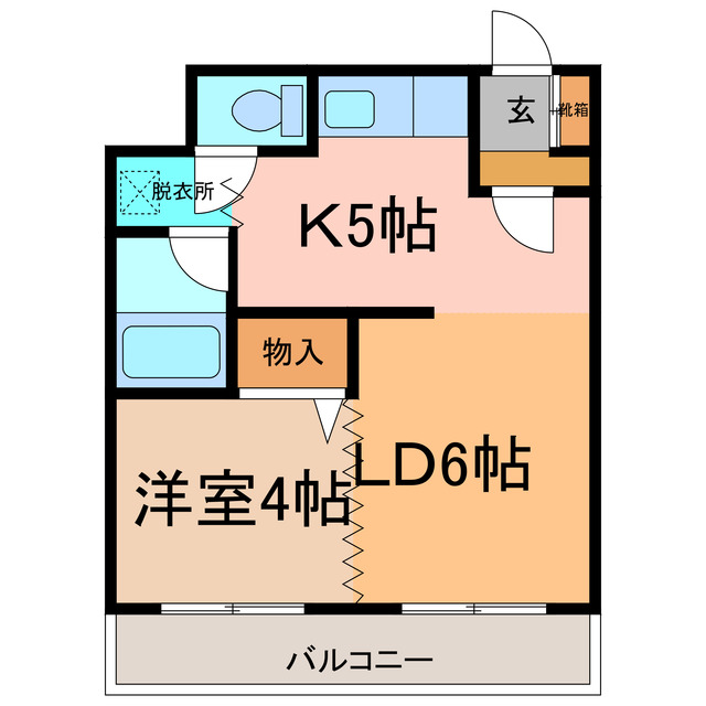 ベルトピア帯広IIの間取り