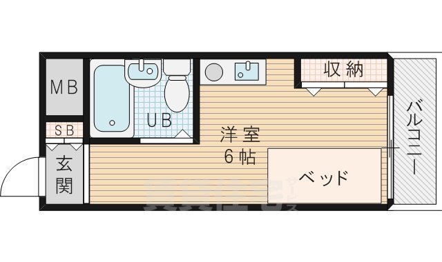 大阪市淀川区東三国のマンションの間取り